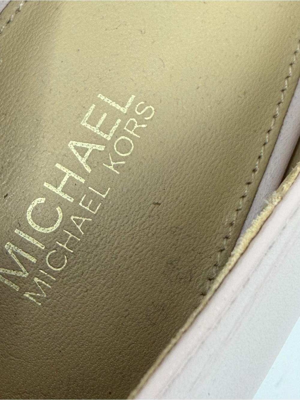 Michael Kors Farrah Loafers Blush Pink MK Logo Slip On Flats Women’s 10 - Picture 4 of 12